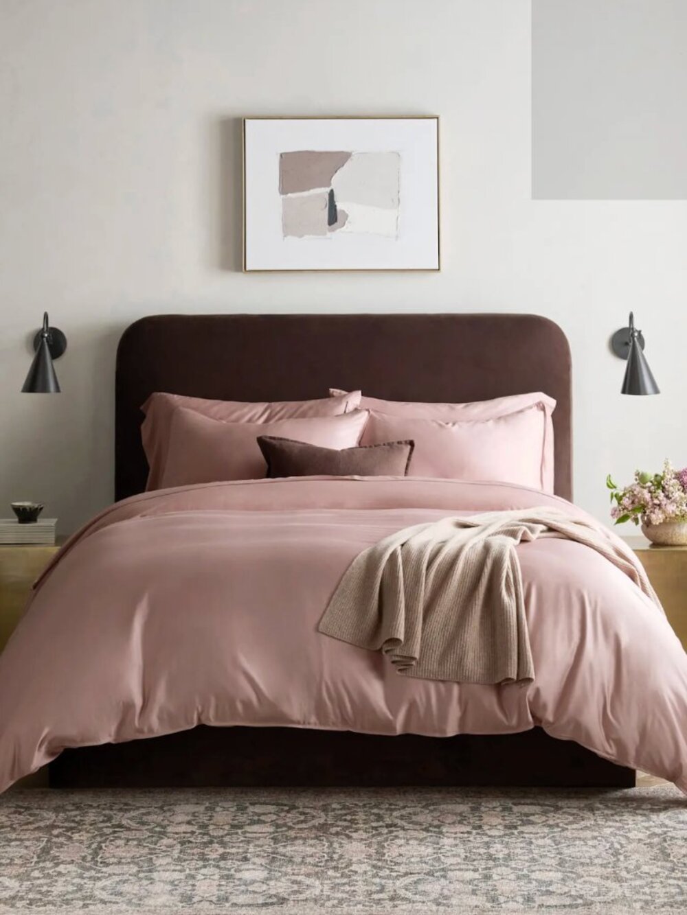 Bamboo Duvet Cover Set - Full/Queen, Fig - Picture 3 of 6